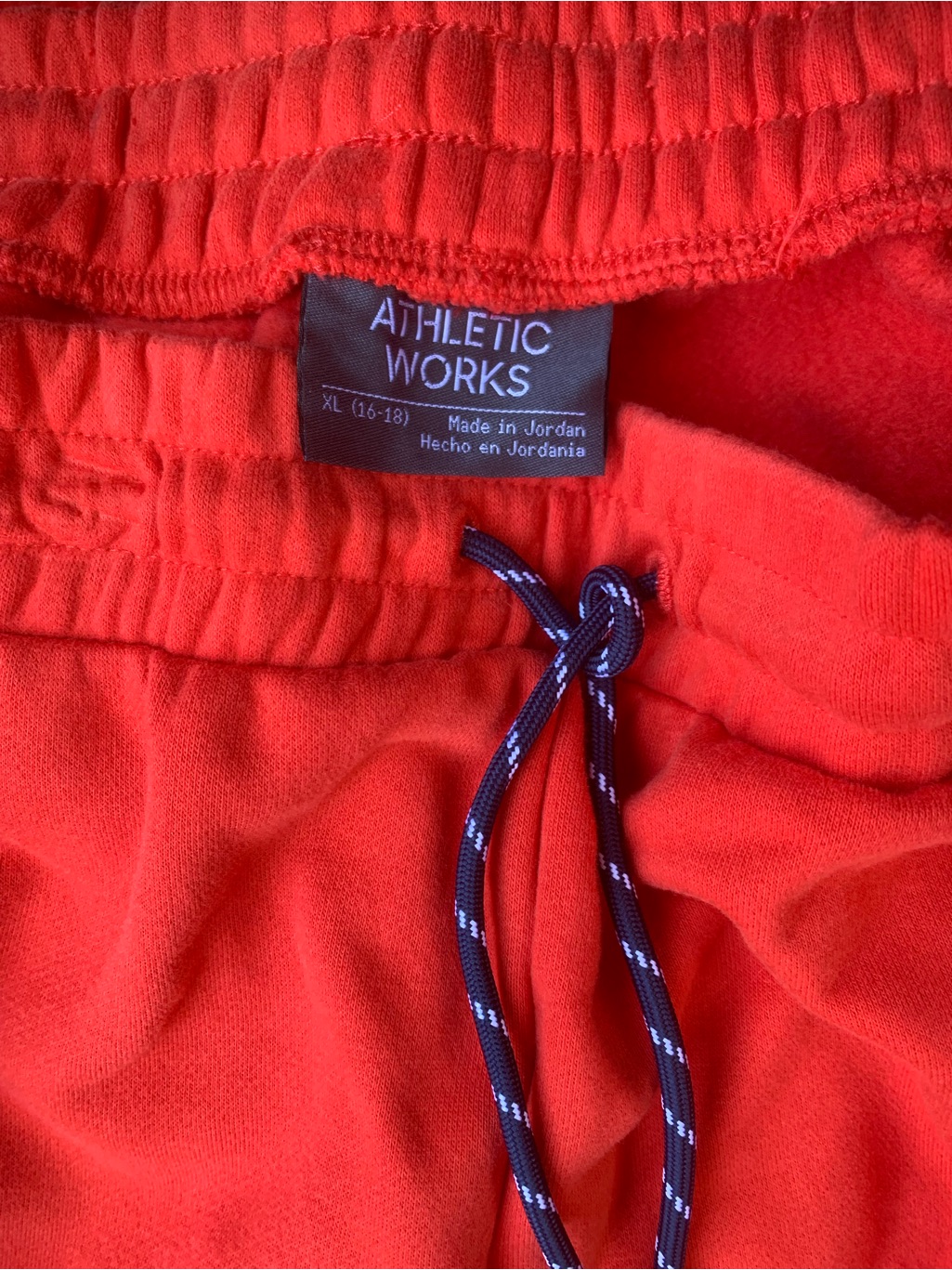 Nwt Athletic Works Red Drawstring Fleece Athletic Shorts — image 5 of 5